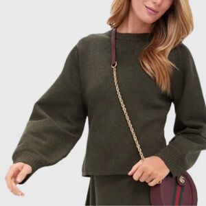 Tuckernuck Forest Green Women's Crew Neck Sweater